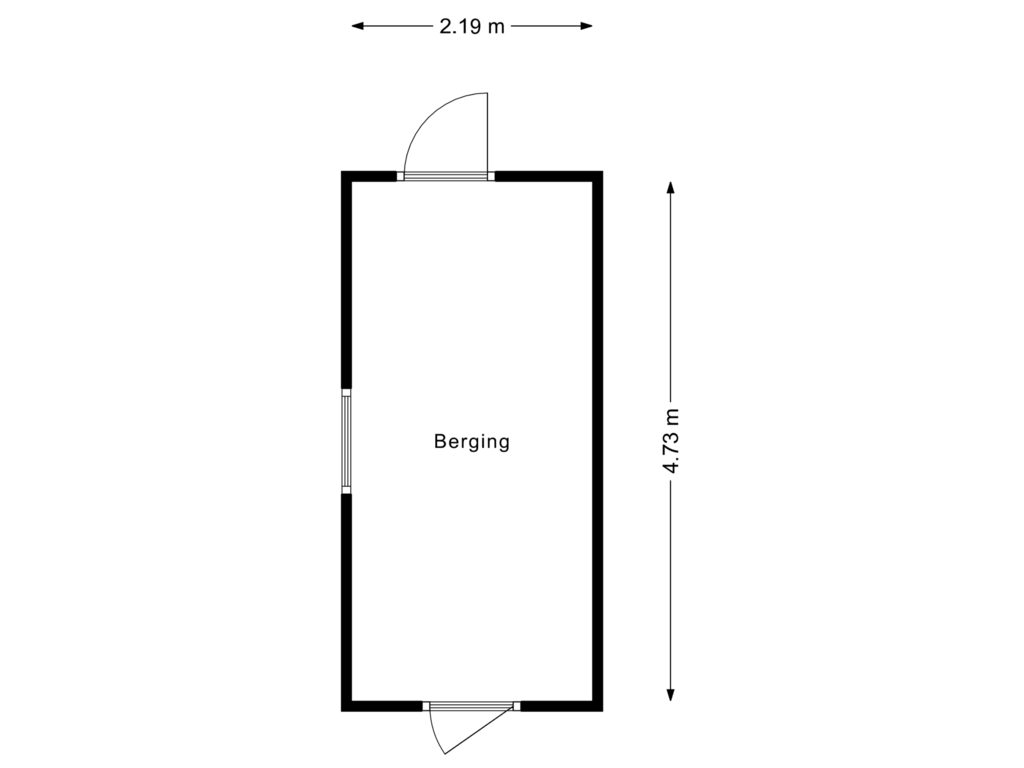 Bekijk plattegrond van Berging van Klitsert 14