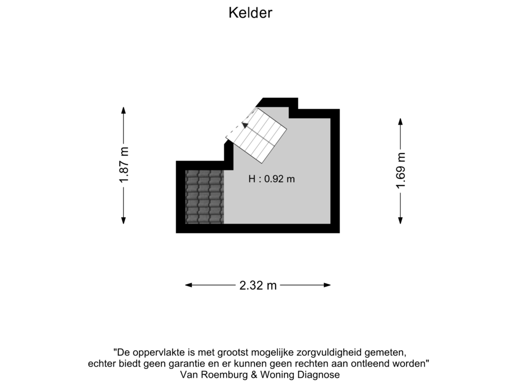 Bekijk plattegrond van Kelder van Heemsteedse Dreef 244