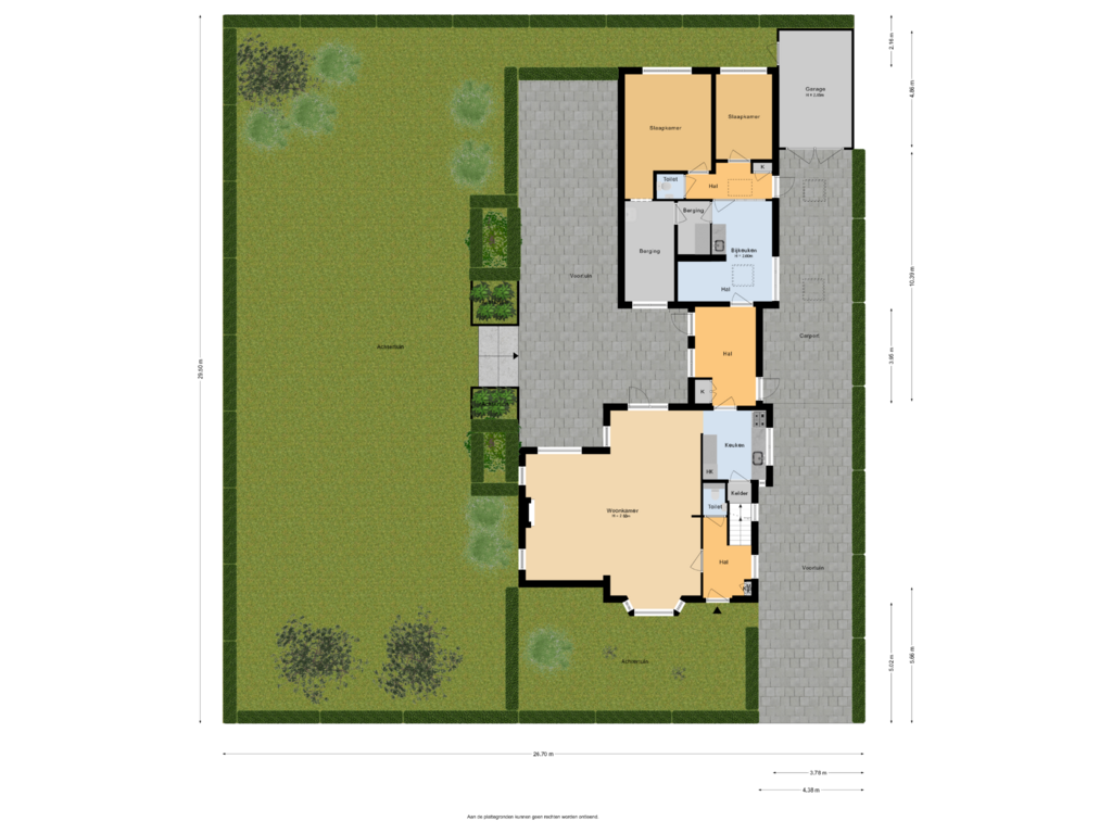 Bekijk plattegrond van Situatie van Julianastraat 22