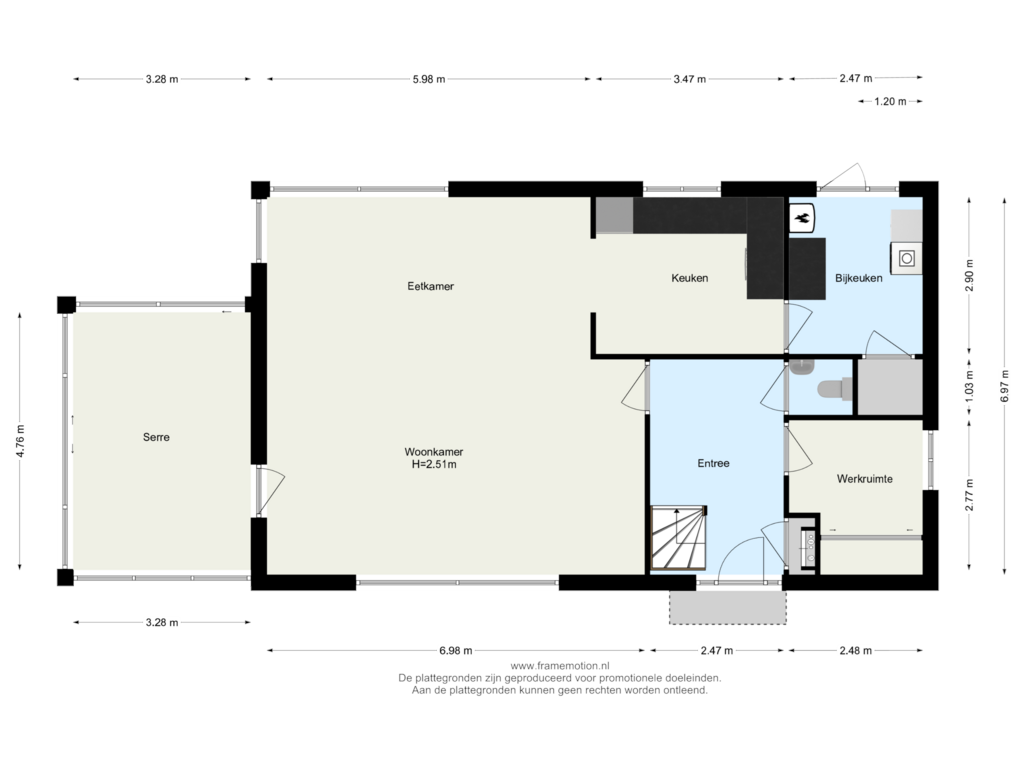 Bekijk plattegrond van Begane grond van Korenmolenweg 1-A