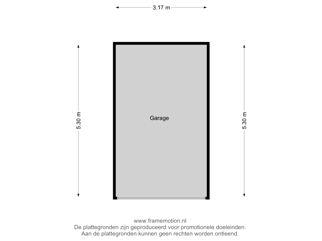 Bekijk plattegrond van Garage van Korenmolenweg 1-A