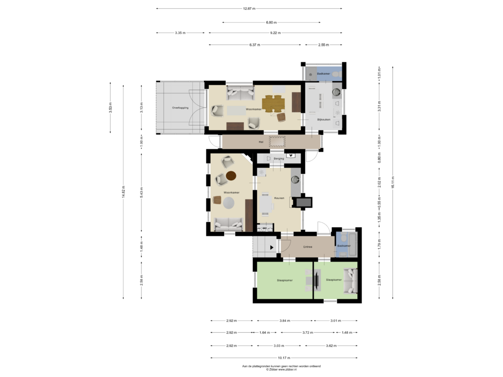 Bekijk plattegrond van Begane grond van Vennekensstraat 1