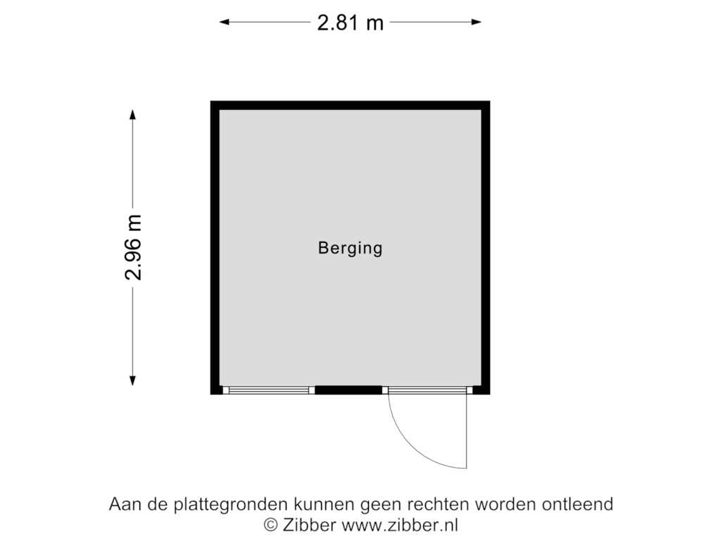 Bekijk plattegrond van Berging van Anninksweg 25