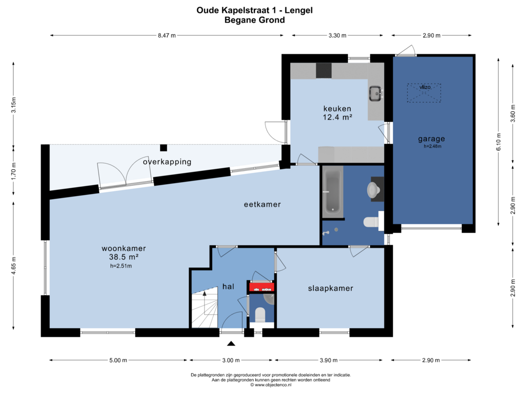 View floorplan of Begane Grond of Oude Kapelstraat 1