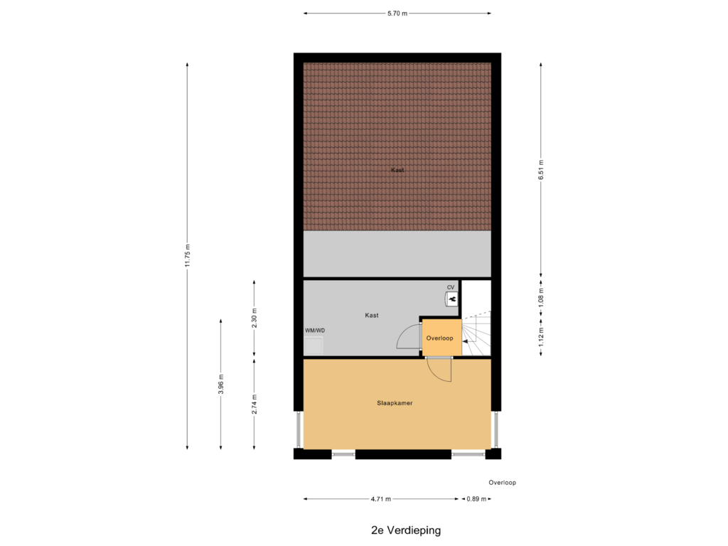 Bekijk plattegrond van 2e Verdieping van Langedaal 25