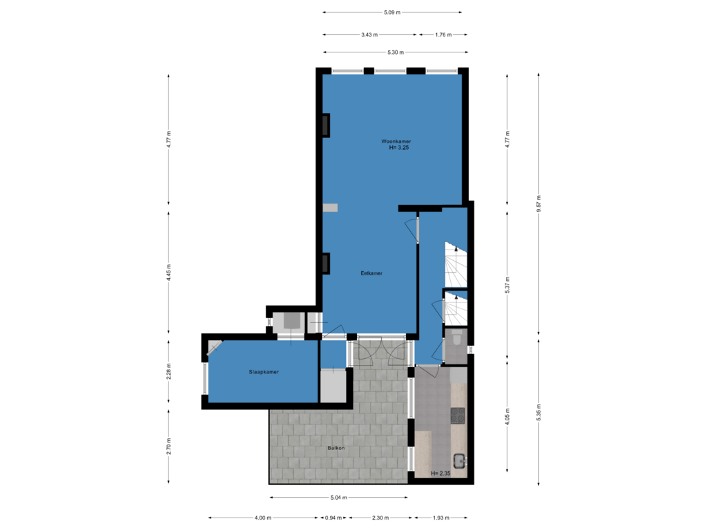 Bekijk plattegrond van Eerste etage van Lange Tiendeweg 15