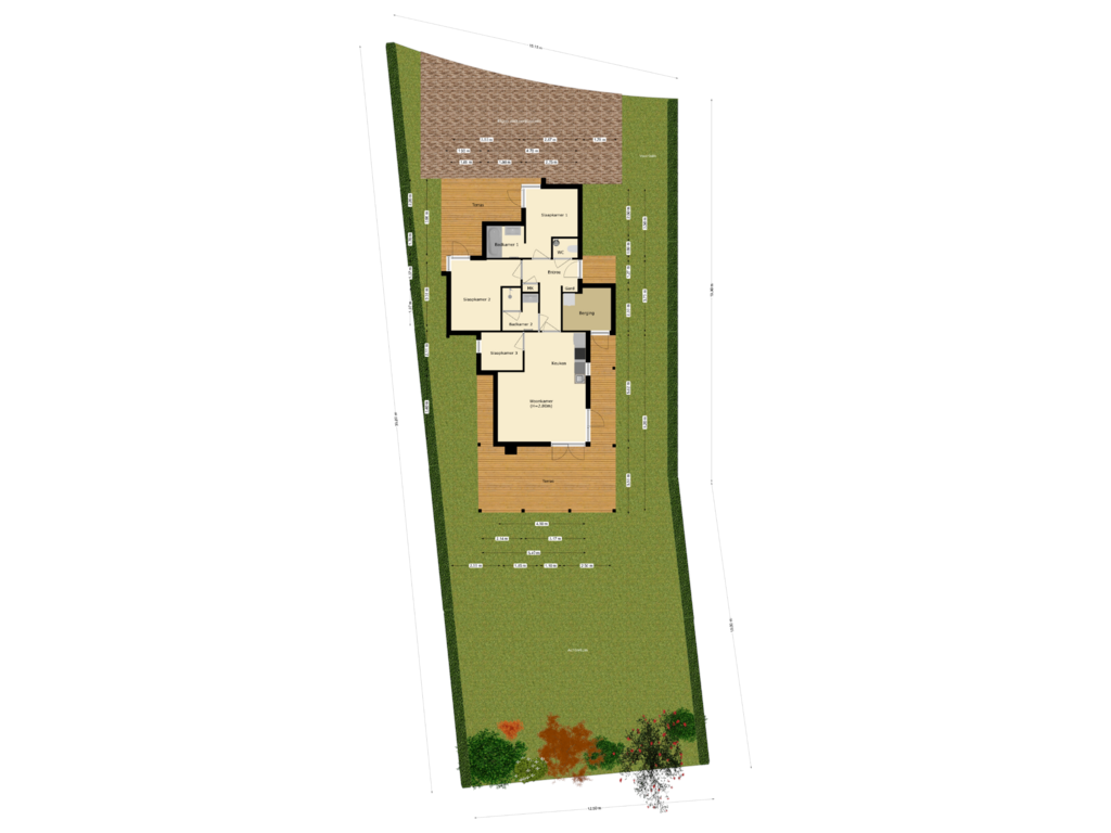 View floorplan of perceel of Westerduin 117-19