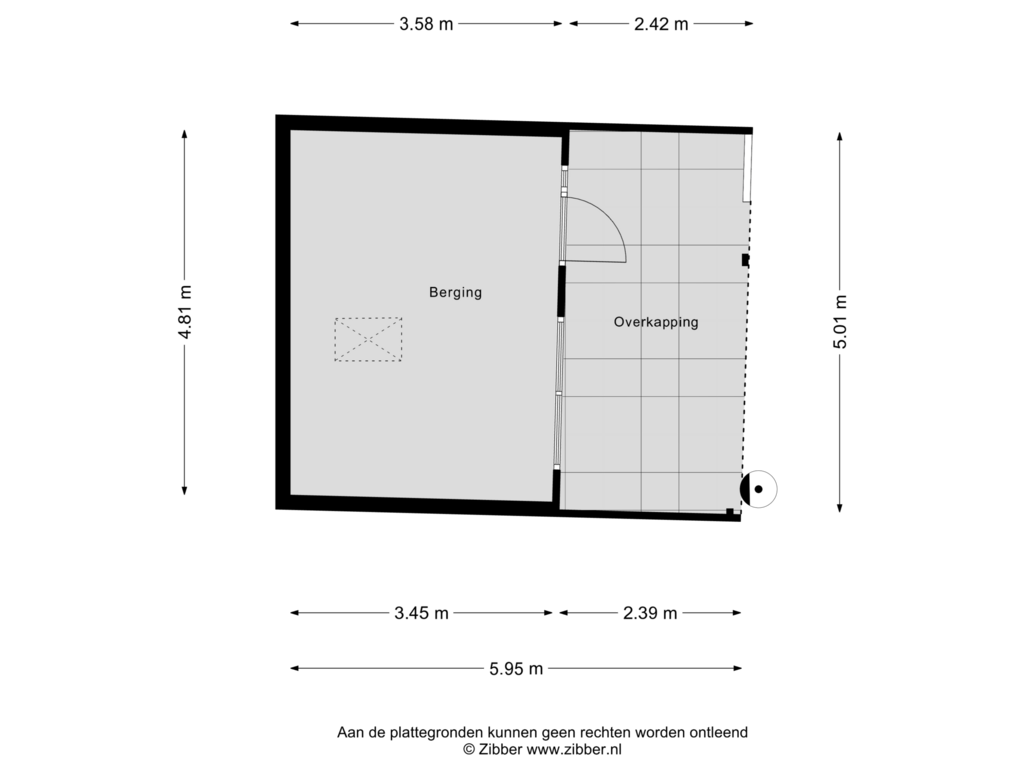 View floorplan of Berging of Veldstraat 42