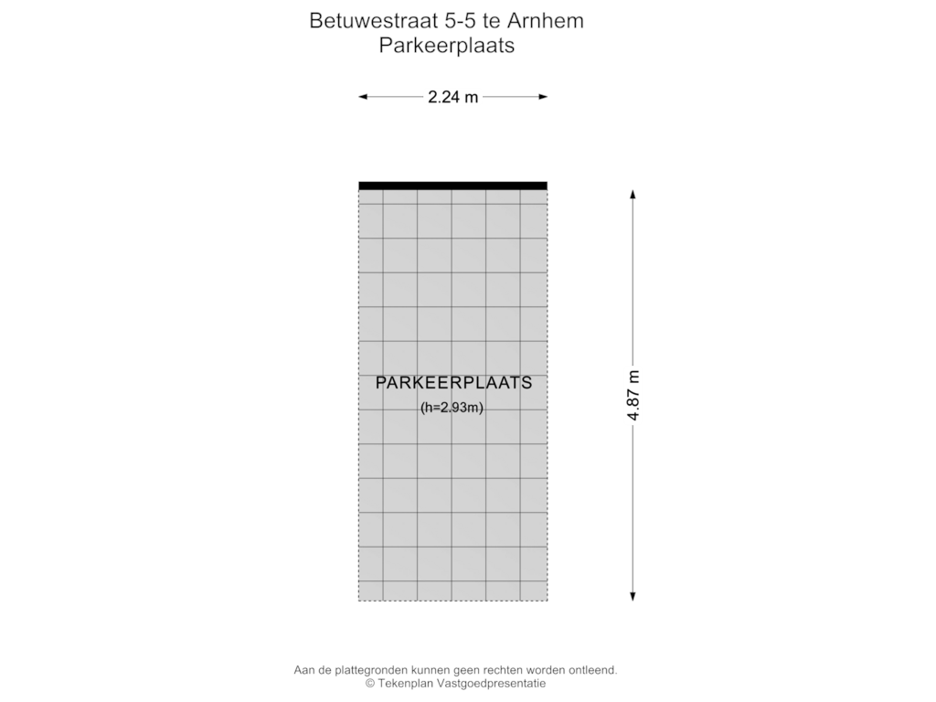 View floorplan of Parkeerplaats of Betuwestraat 5-5