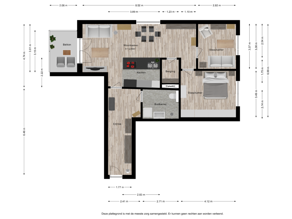 View floorplan of Appartement of Schröderstraße 22