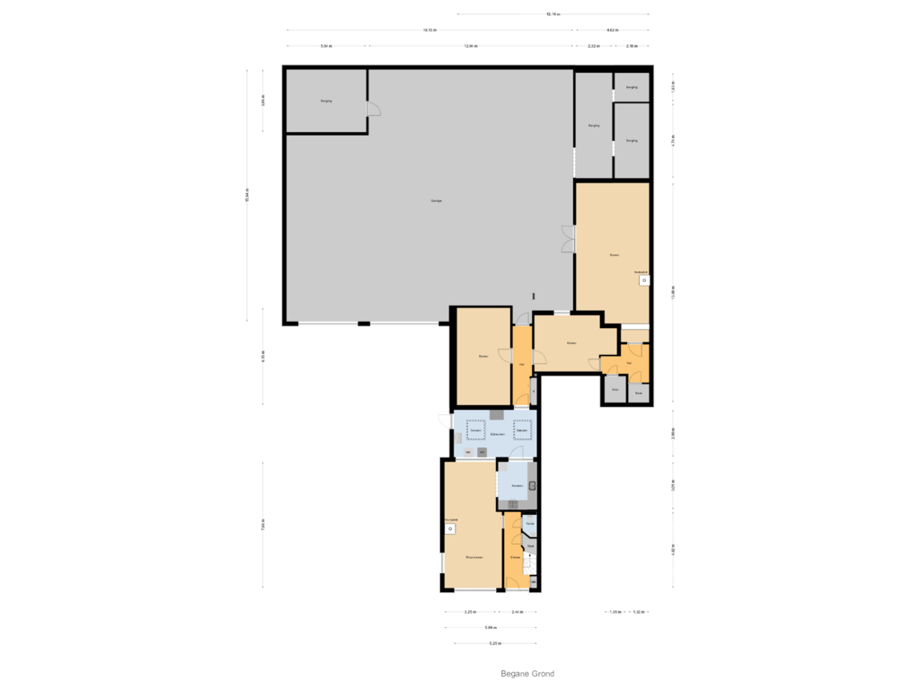 View floorplan of Begane Grond of Noordeinde 69