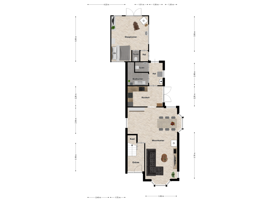 Bekijk plattegrond van Begane grond van Julianastraat 117