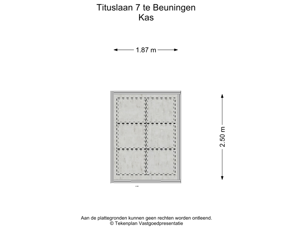 View floorplan of Kas of Tituslaan 7