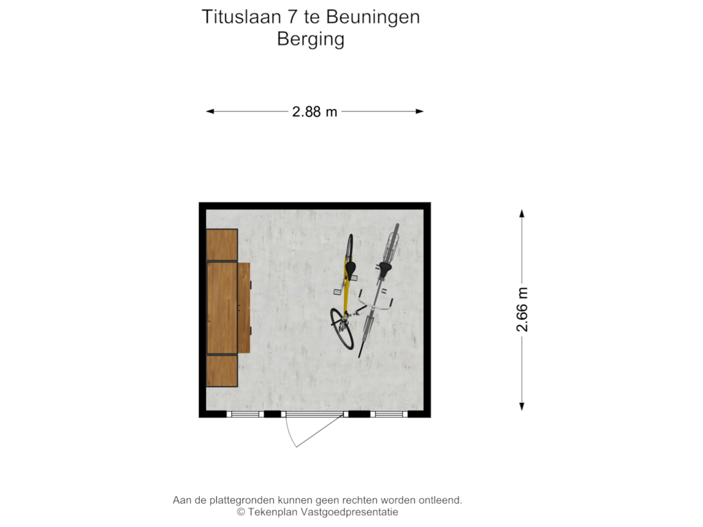 View floorplan of Berging of Tituslaan 7