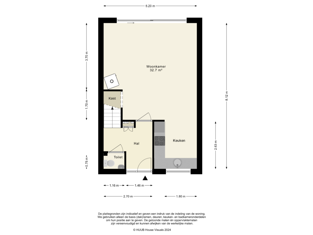 Bekijk plattegrond van Begane Grond van J.S. Bachweg 66