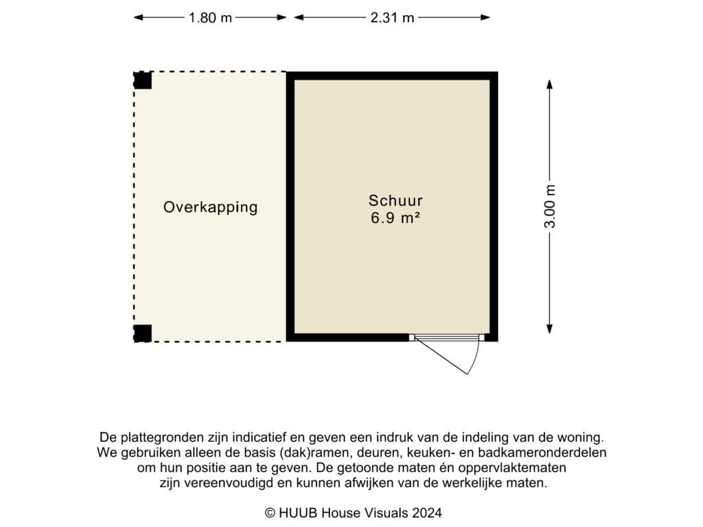 Bekijk plattegrond van Schuur van J.S. Bachweg 66