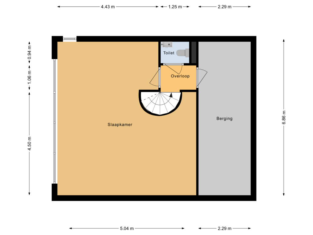 Bekijk plattegrond van 1e verdieping van De Strooplikker 2