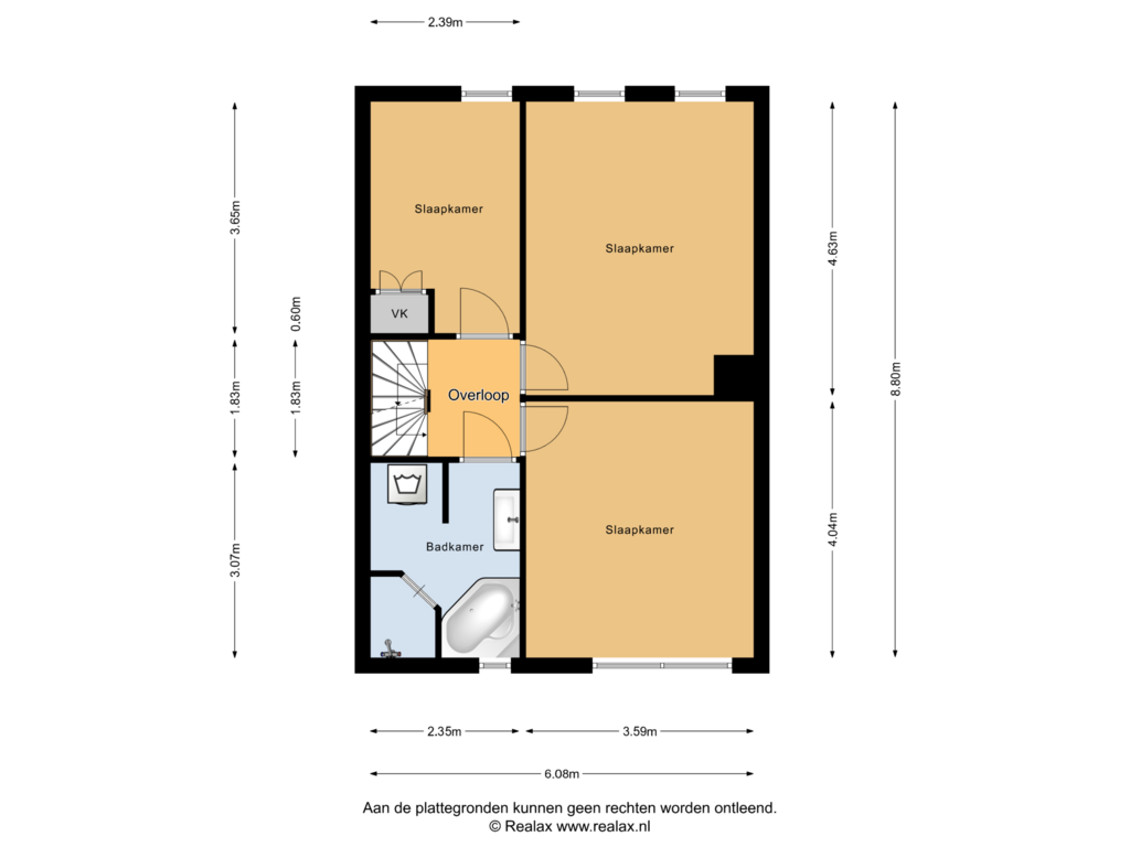 Bekijk plattegrond van Verdieping 1 van Prins Florisplein 12