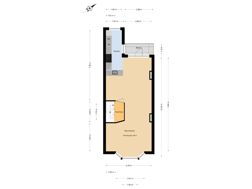 Bekijk plattegrond van 1e Verdieping van Markgraaflaan 51