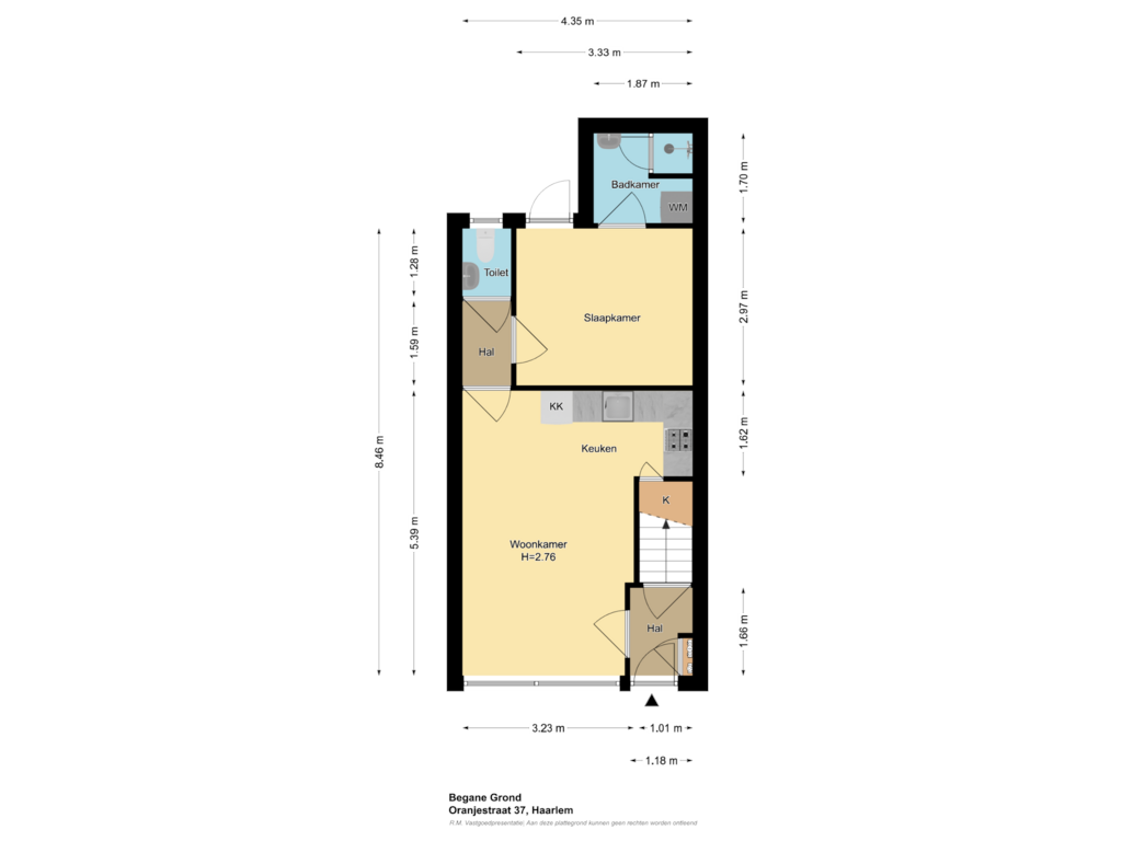 View floorplan of Begane Grond of Oranjestraat 37