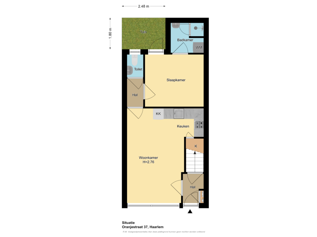 View floorplan of Situatie of Oranjestraat 37