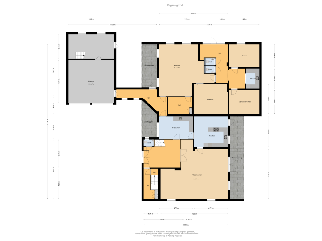 Bekijk plattegrond van Begane grond van Hoofdstraat 164-A