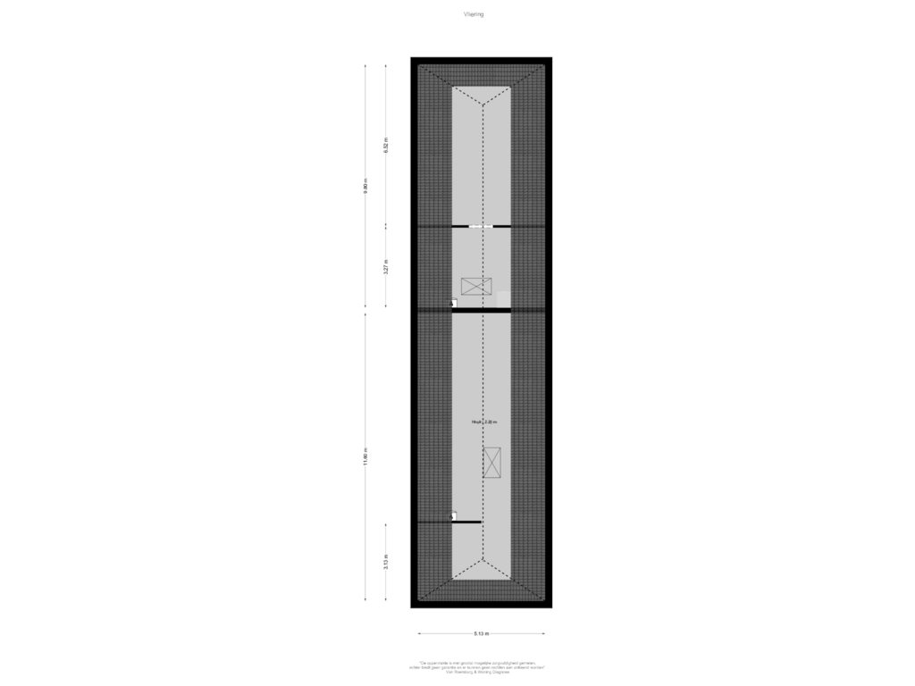 Bekijk plattegrond van Vliering van Hoofdstraat 164-A