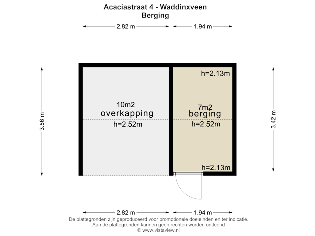 Bekijk plattegrond van BERGING van Acaciastraat 4