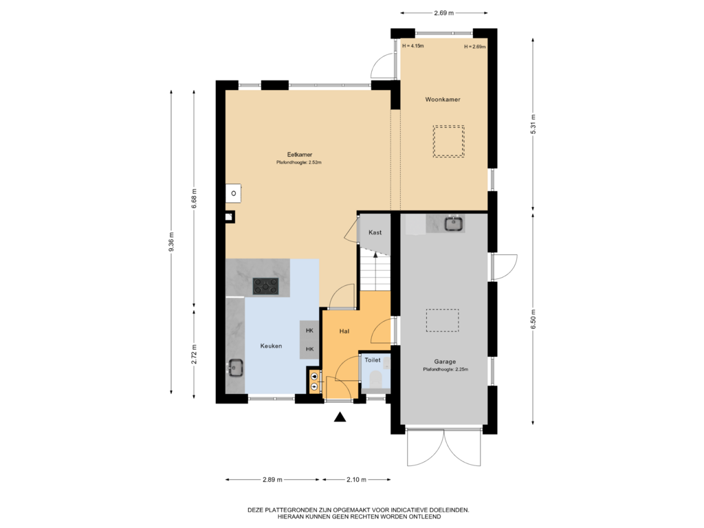 Bekijk plattegrond van Begane grond van Naaldhof 6