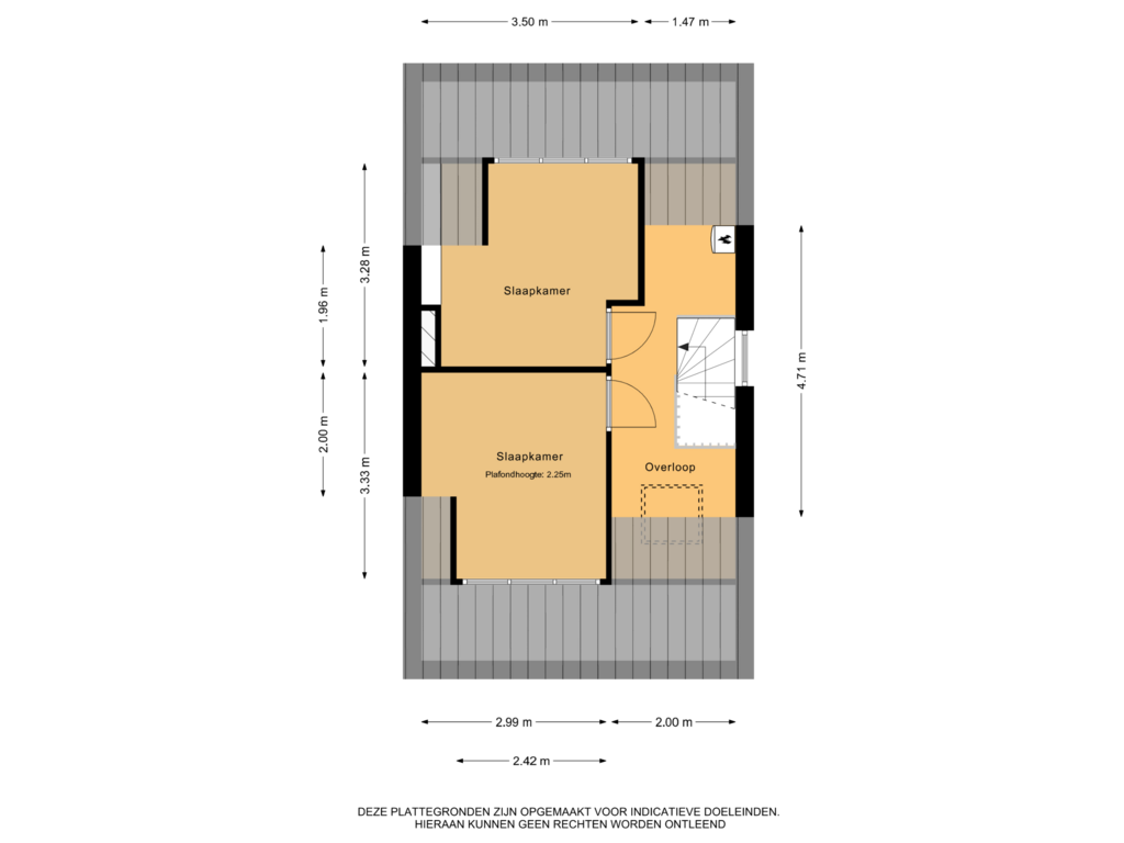 Bekijk plattegrond van 2e verdieping van Naaldhof 6