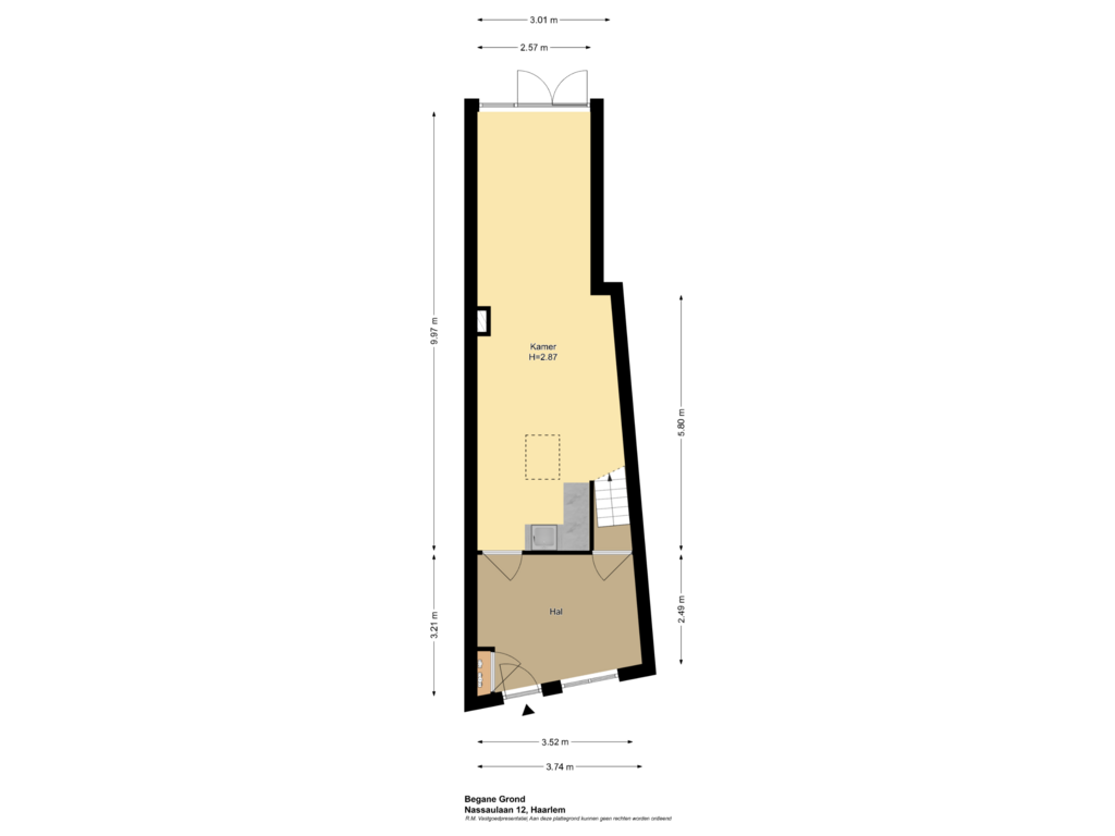 Bekijk plattegrond van Begane Grond van Nassaulaan 12