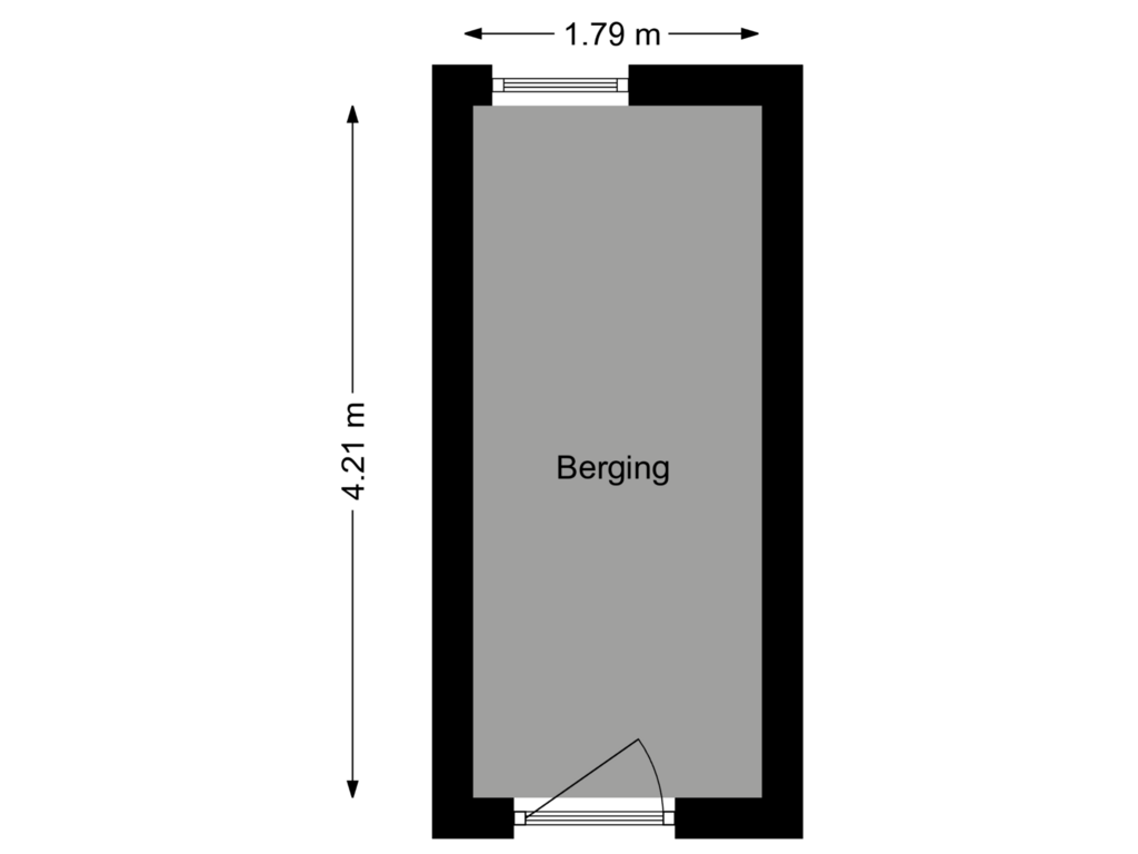 Bekijk plattegrond van Berging van Staringlaan 214