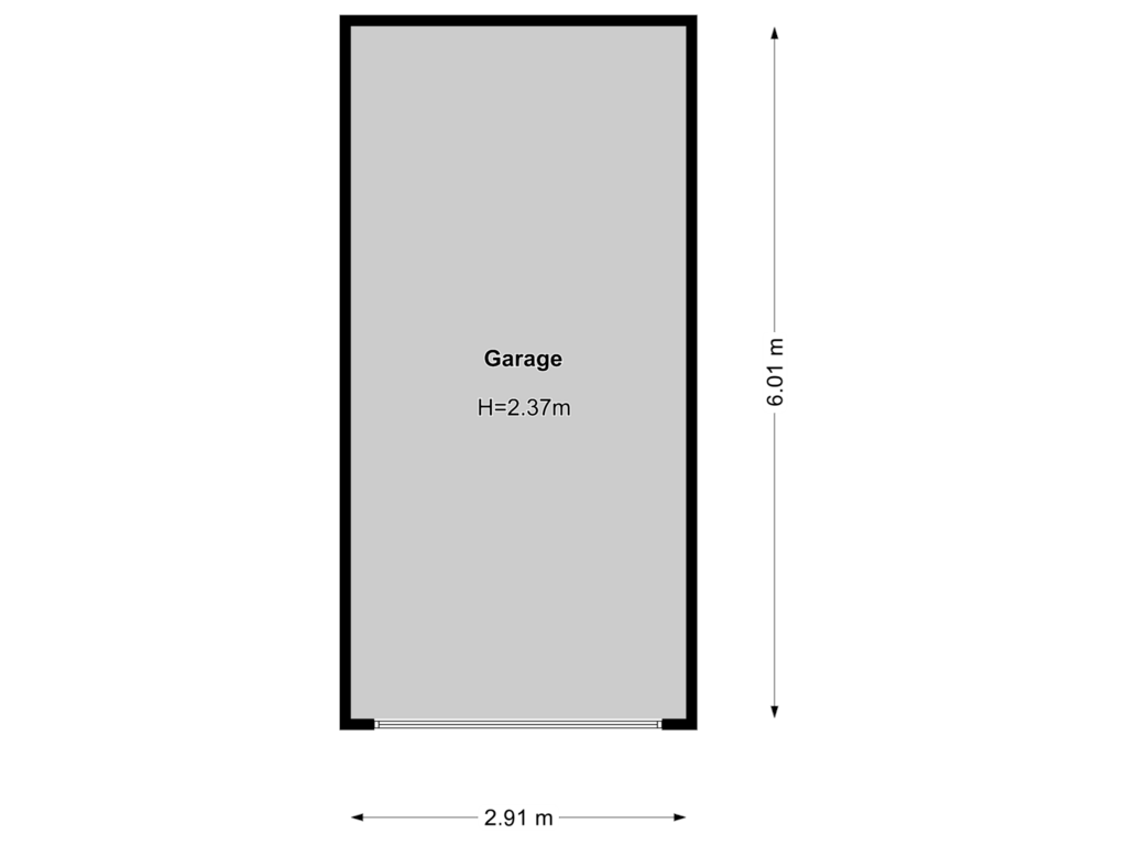 Bekijk plattegrond van Garage van Zichtweg 36