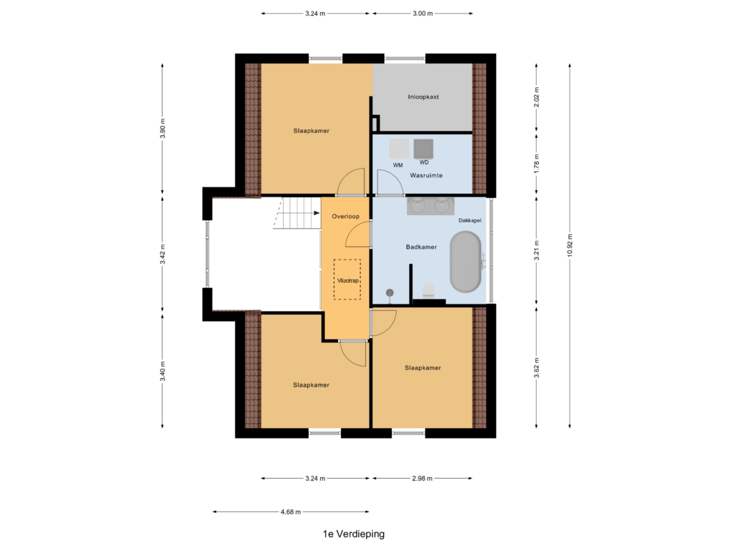 Bekijk plattegrond van 1e Verdieping van Piet Snoeijersstraat 30