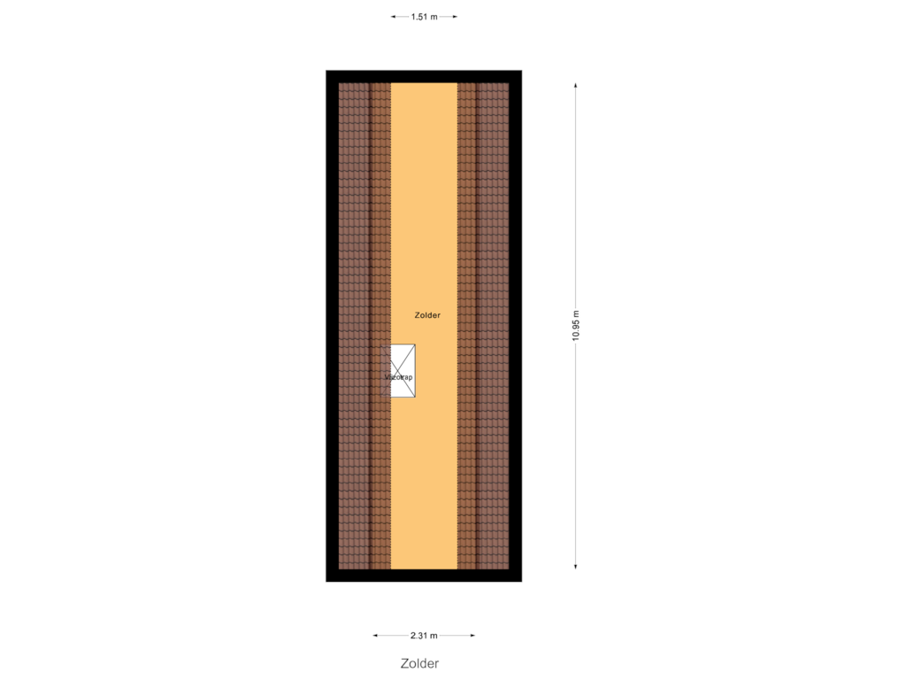 Bekijk plattegrond van Zolder van Piet Snoeijersstraat 30