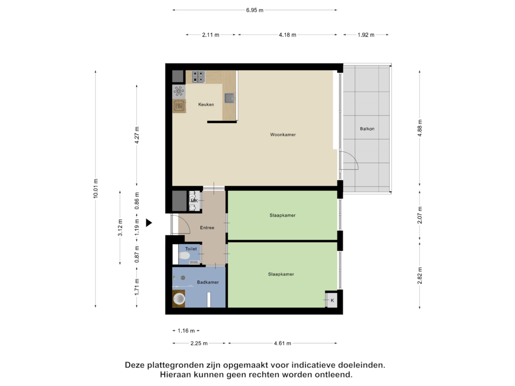 Bekijk plattegrond van Appartement van Landschot 34