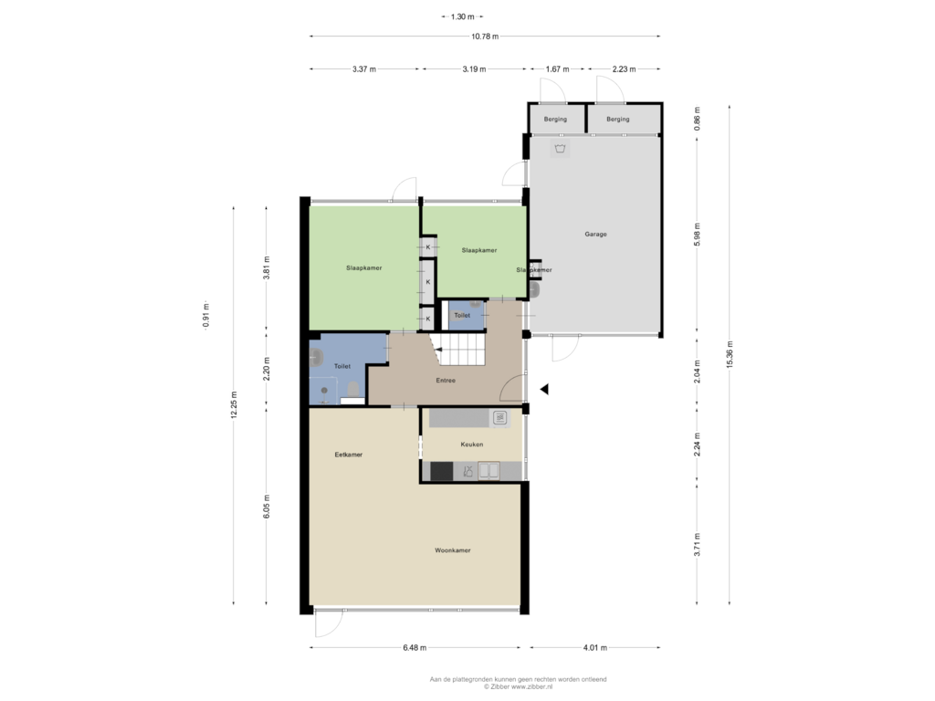 Bekijk plattegrond van Begane grond van Snethlageweg 31