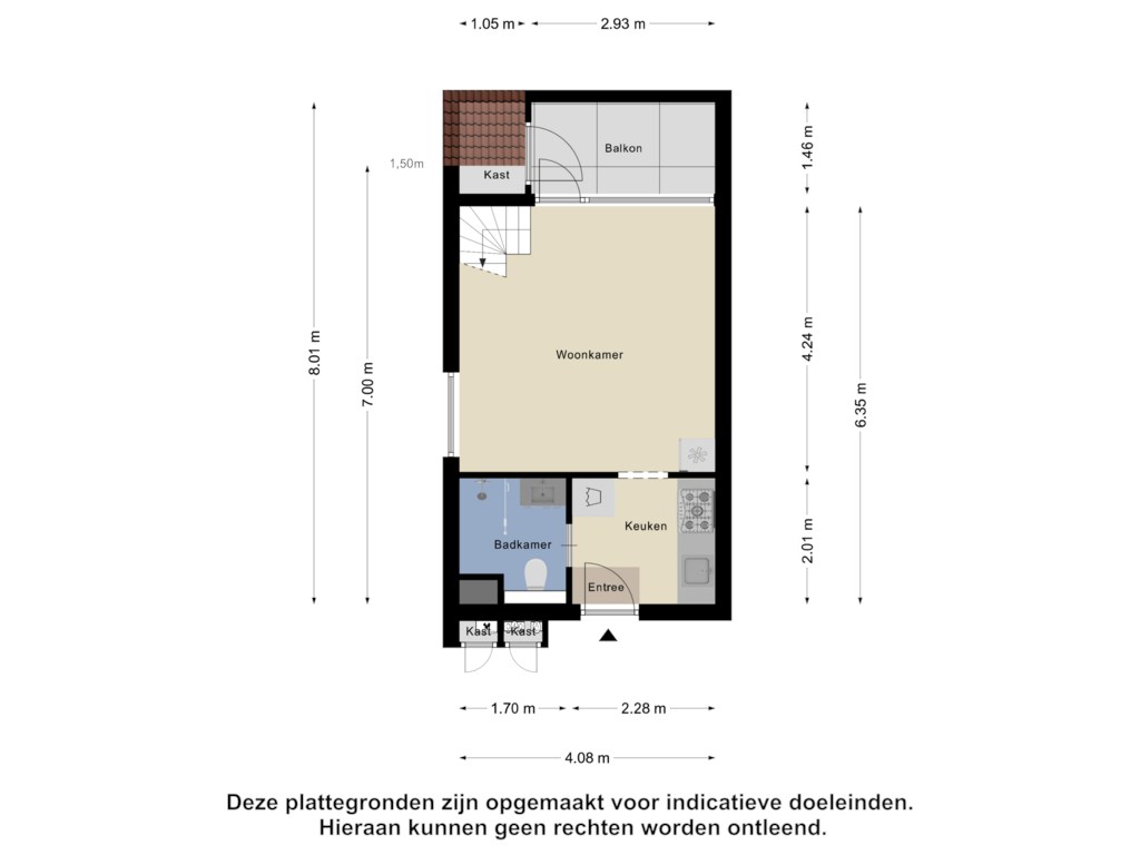 View floorplan of Eerste verdieping of Hageweg "'t Centrum" 249