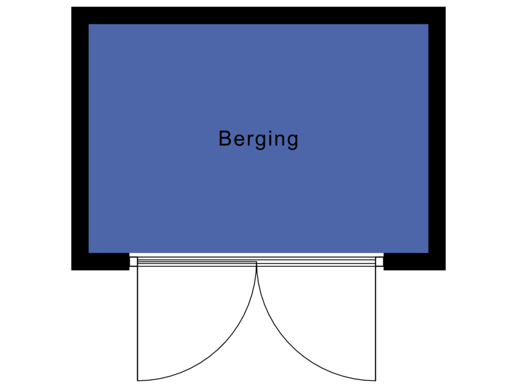 View floorplan of Berging of Pastoor van der Meijdenstraat 89