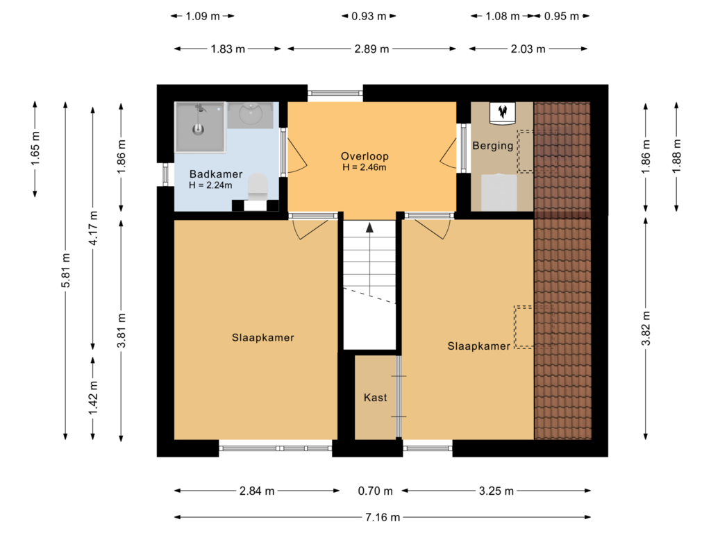 Bekijk plattegrond van Eerste verdieping van Lelietje-van-Dalenstraat 11