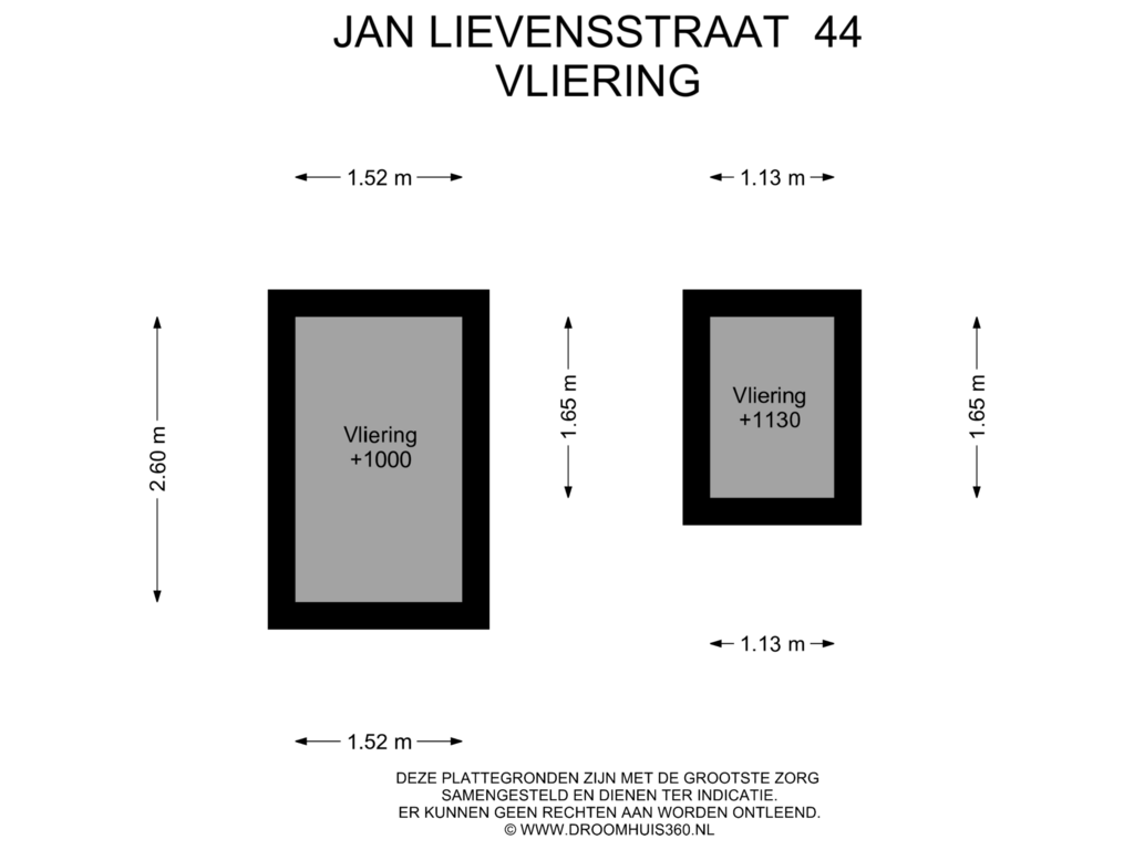 View floorplan of Vliering of Jan Lievensstraat 44