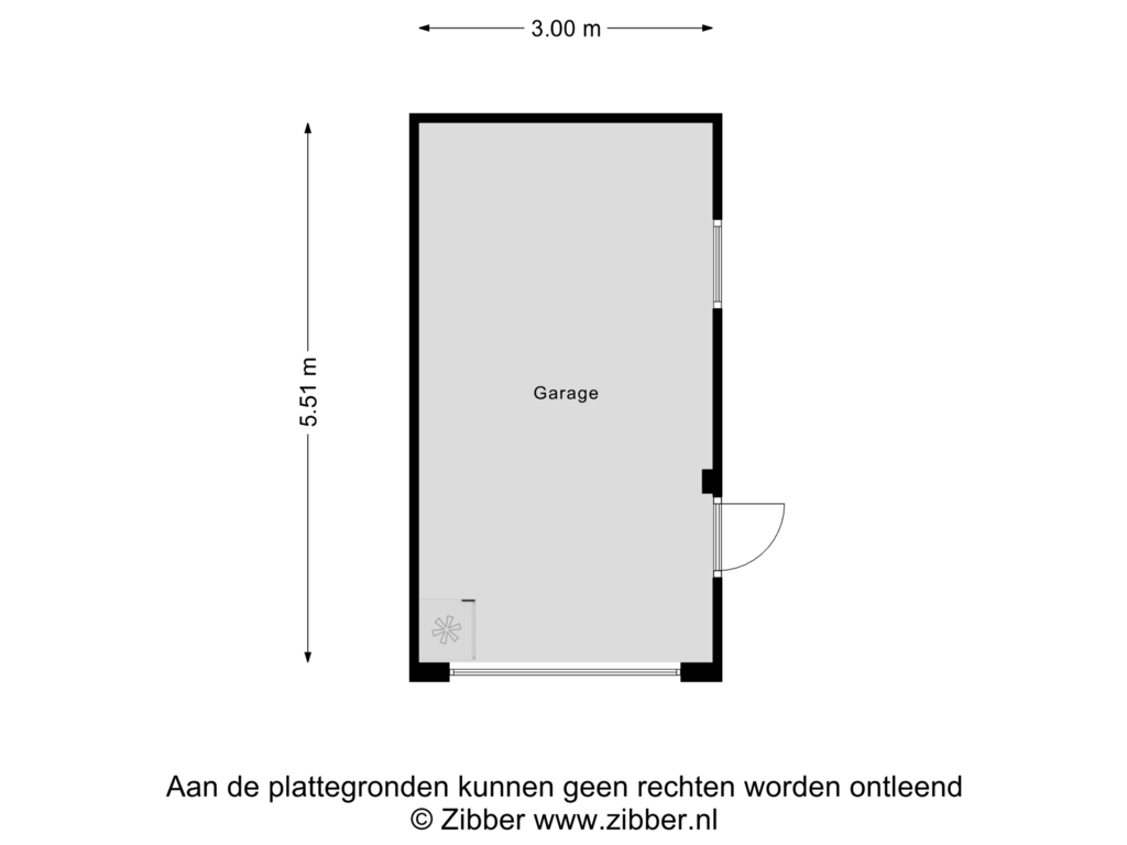 View floorplan of Garage of Blekenweg 55