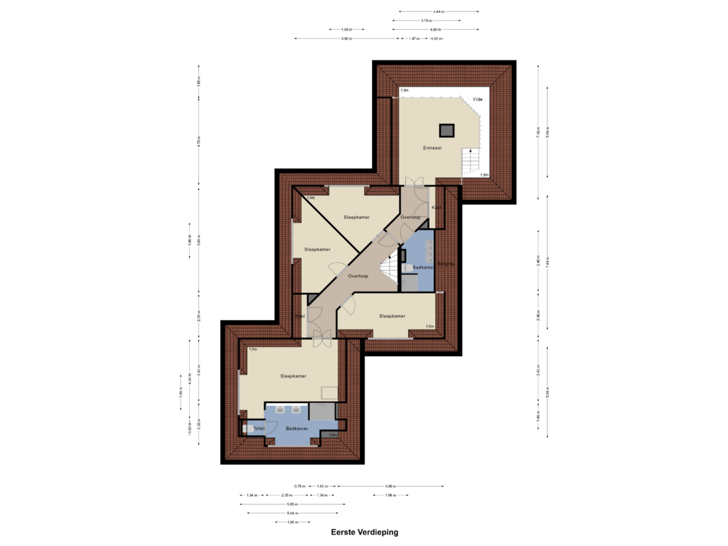 Bekijk plattegrond van Eerste Verdieping van Meijbaan 6