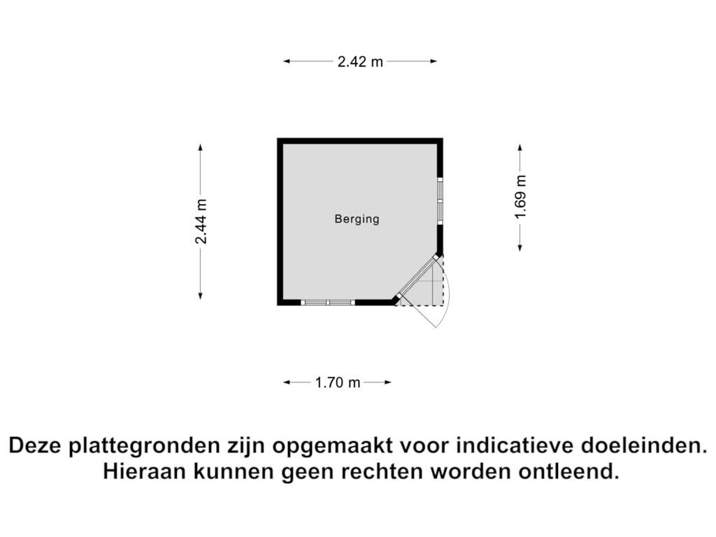 Bekijk plattegrond van Berging van Parelmoervlinder 18