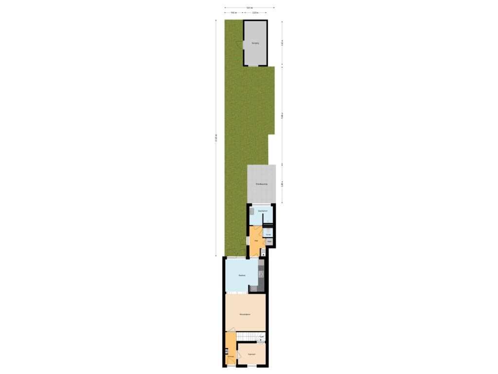 Bekijk plattegrond van Situatie van Emmerikstraat 19