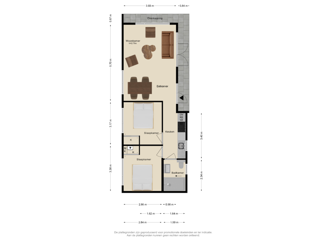 Bekijk plattegrond van Begane grond van Kuiltjesweg 44-123