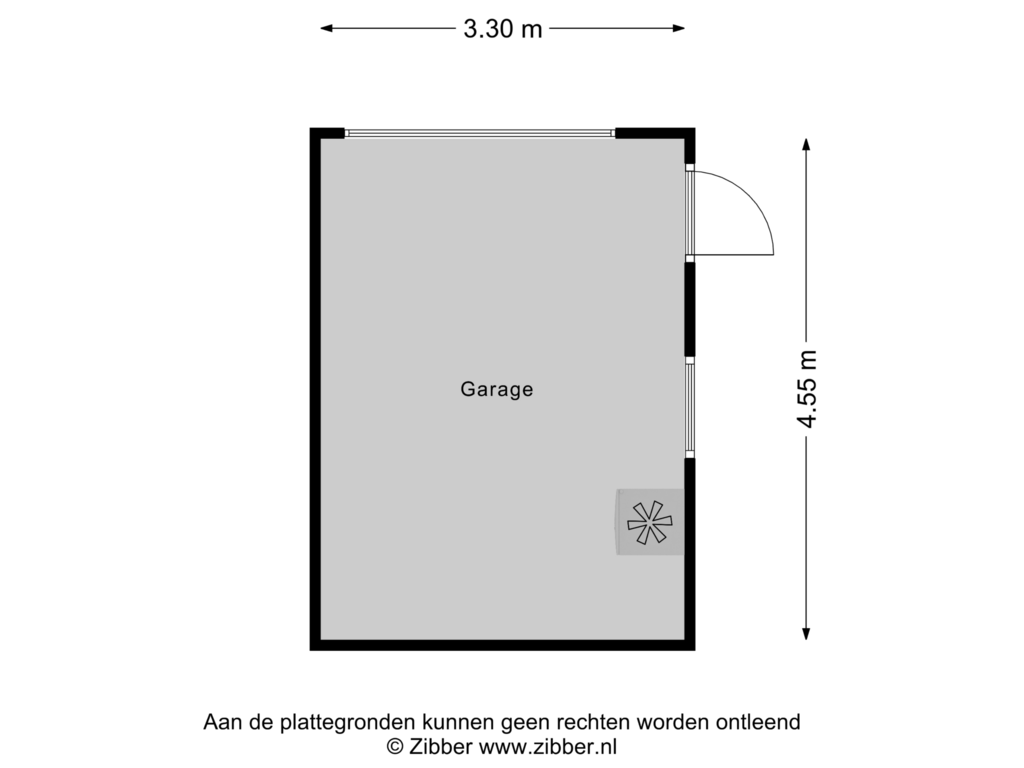 View floorplan of Garage of Korte Heikantstraat 25