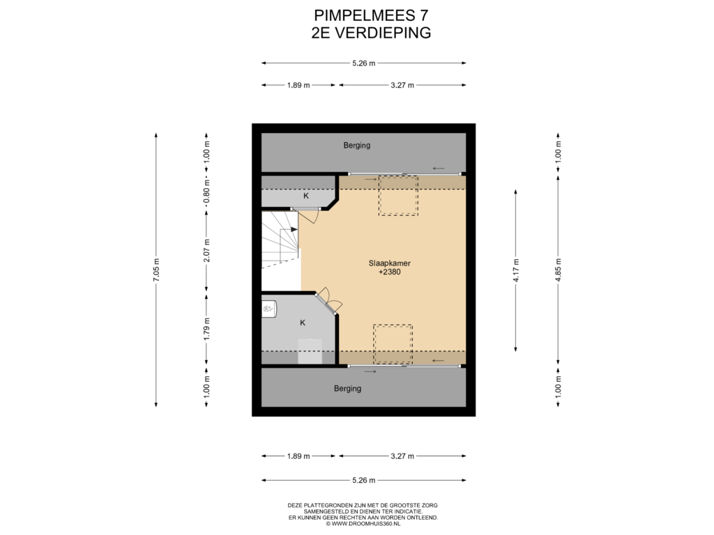 Bekijk plattegrond van 2E Verdieping van Pimpelmees 7