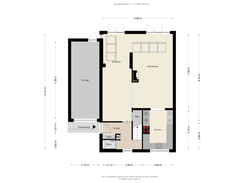 Bekijk plattegrond van Begane Grond van Borgelerhofweg 17