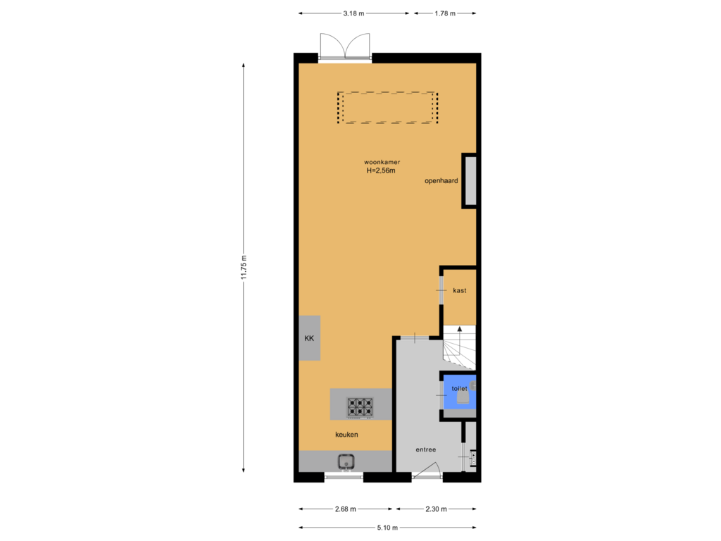 Bekijk plattegrond van Begane grond van Sabelpootlaan 12